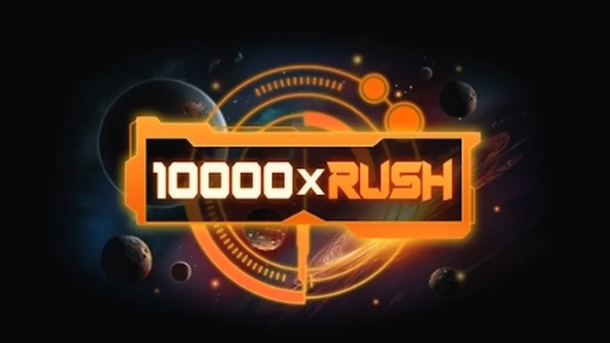 Tampilan antarmuka permainan slot 10000 x Rush